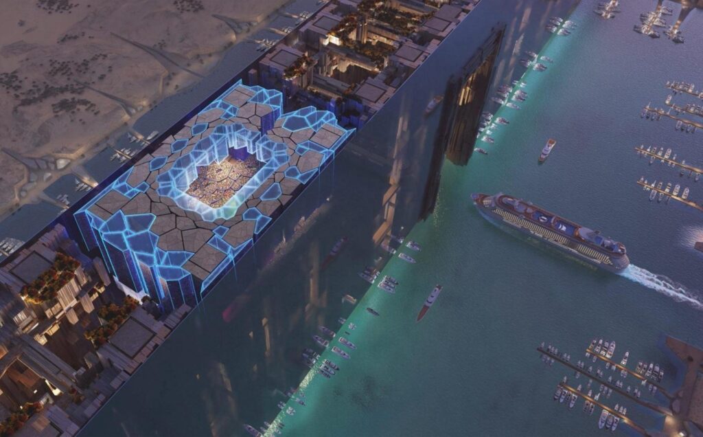 Arabia Saudita planea un estadio mundialista en el techo de 